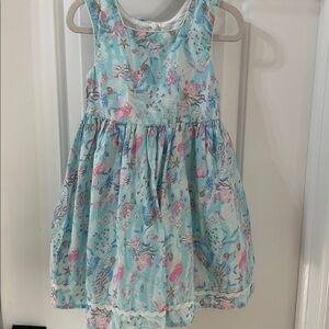 Isaac Mizrahi Kids Dress - Blue and Pink mermaid Print